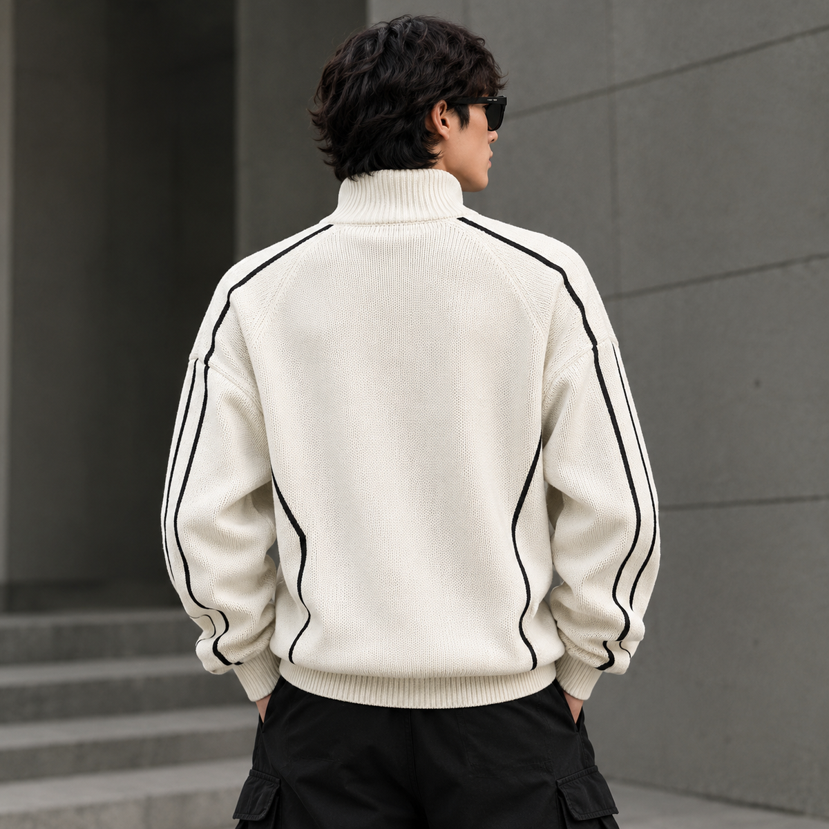 Urban Stripe Knit Jackets