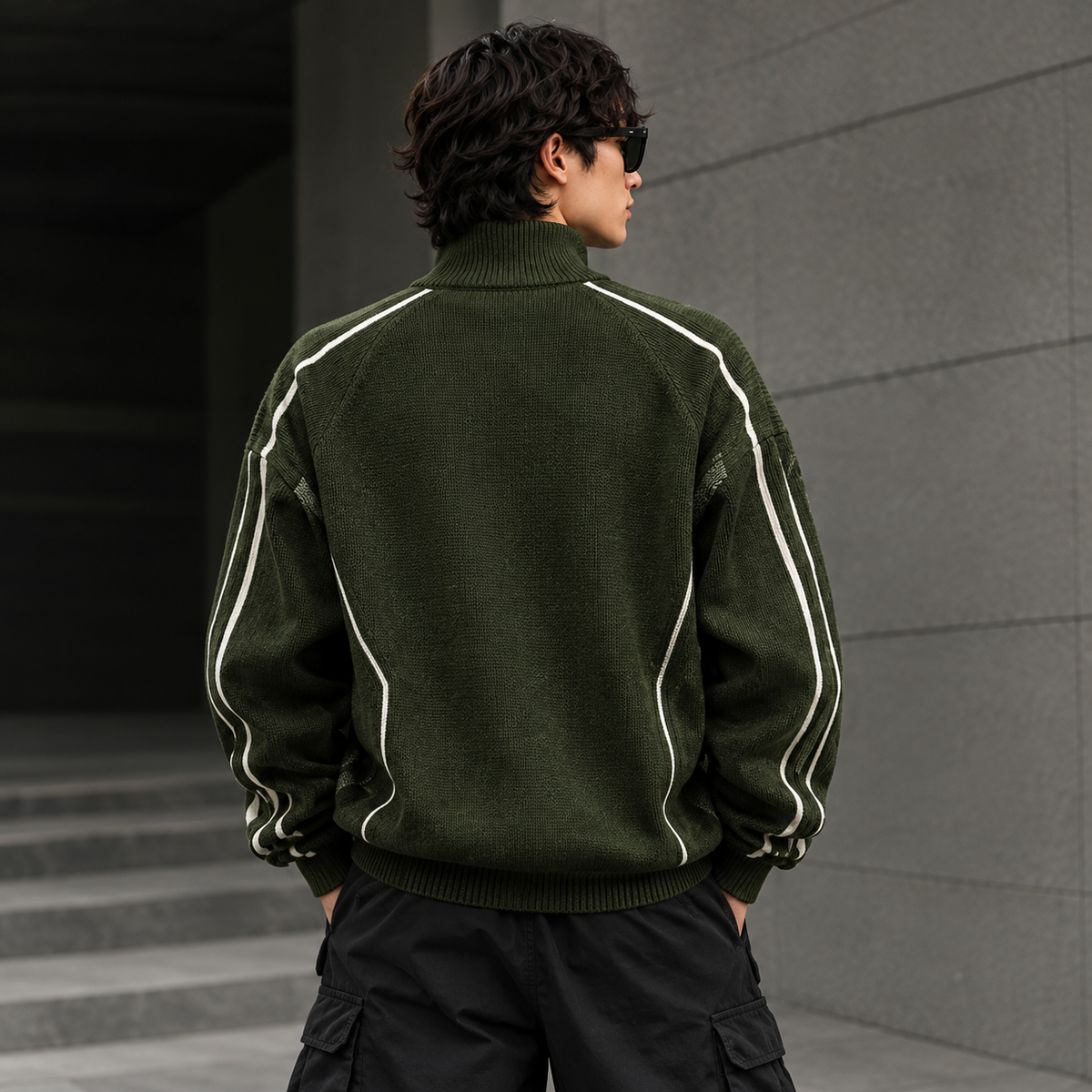 Urban Stripe Knit Jackets