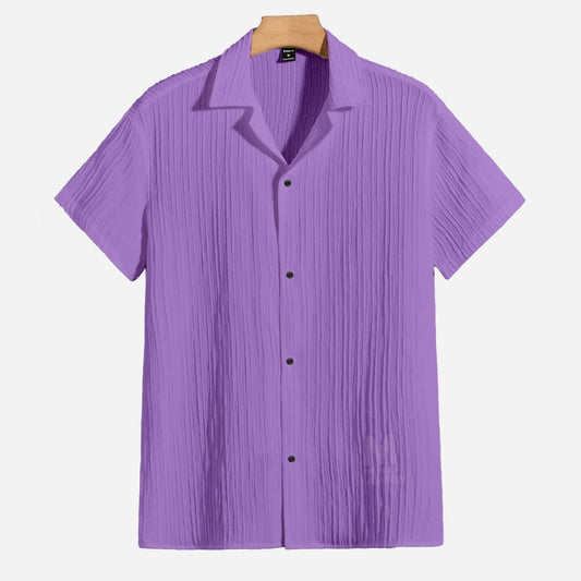Purple Cuban Viscose Shirt (CVS-11)