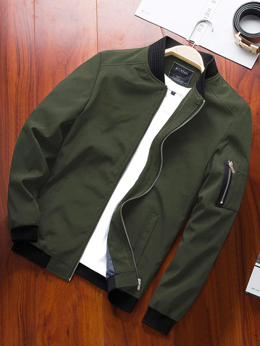 Olive Bomber Jacket | SSF-5