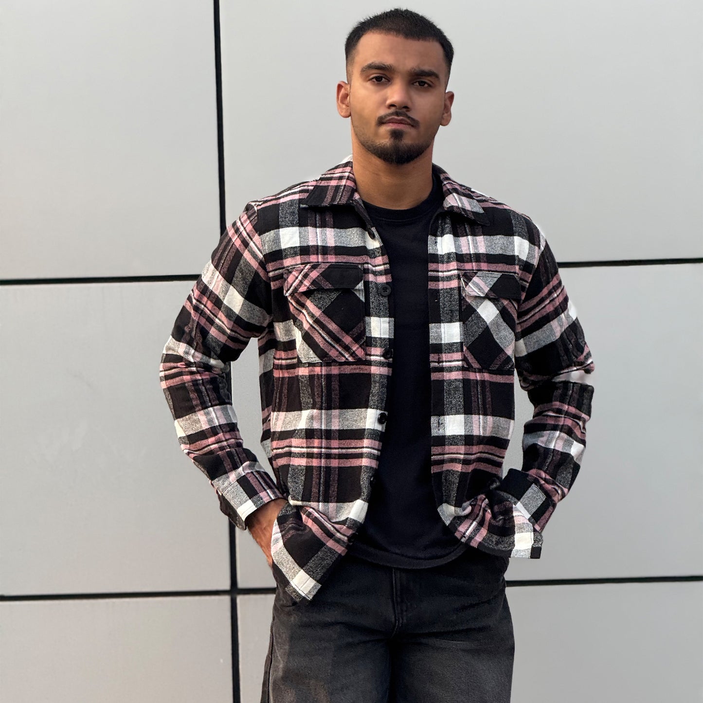 Pink Flannel Shacket