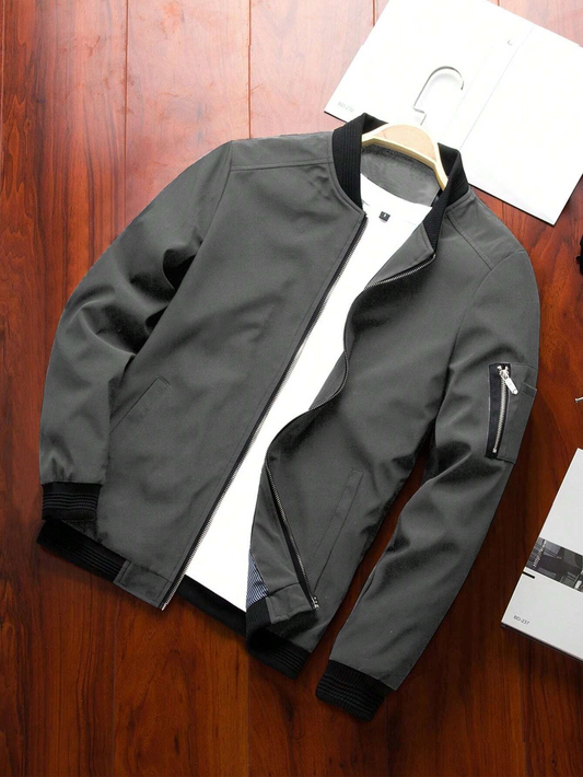 Ash Bomber Jacket | V-11