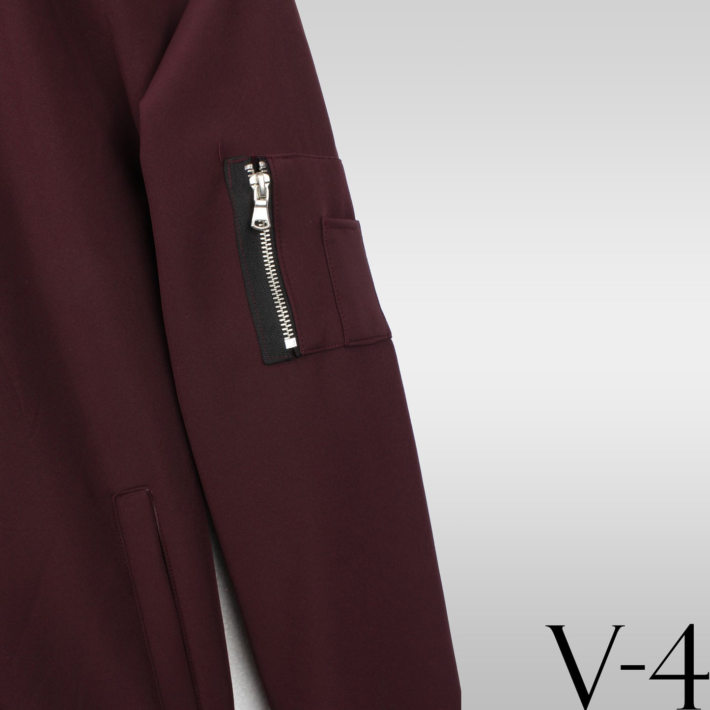 Maroon Bomber Jacket | V-4