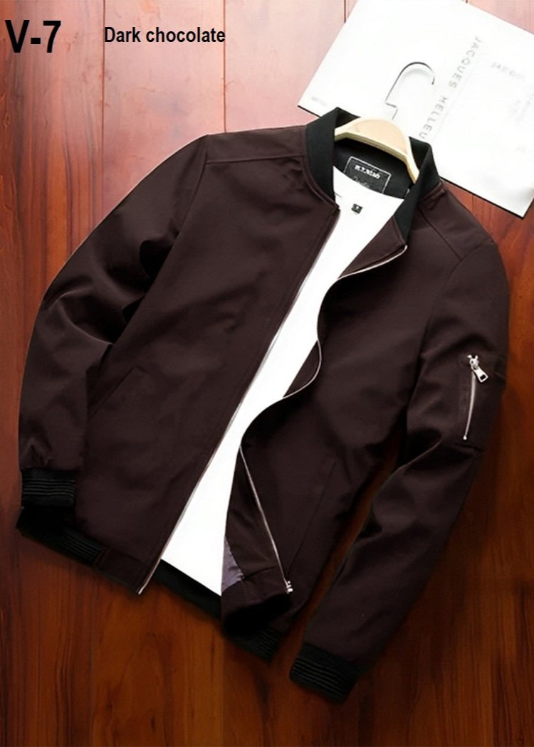 Chocolate Bomber Jacket | V-7