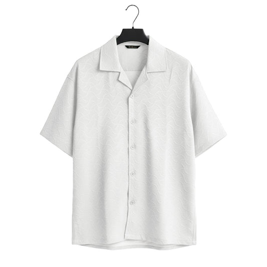 White Cuban Wave Shirt (CWS-2)