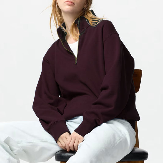 Wine Solid Sweatshirt