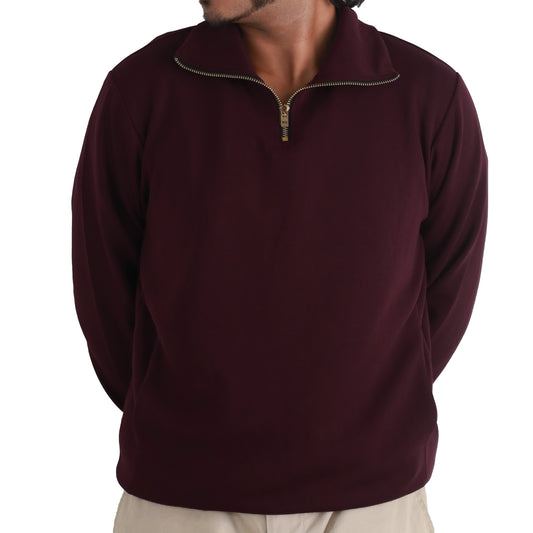 Wine Solid Sweatshirt